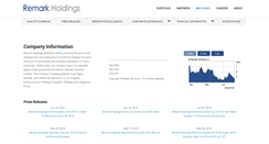 Desktop Screenshot of ir.remarkmedia.com